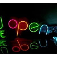 Open Açık Dekoratif Neon Led Tablo, Neon Duvar Tabela